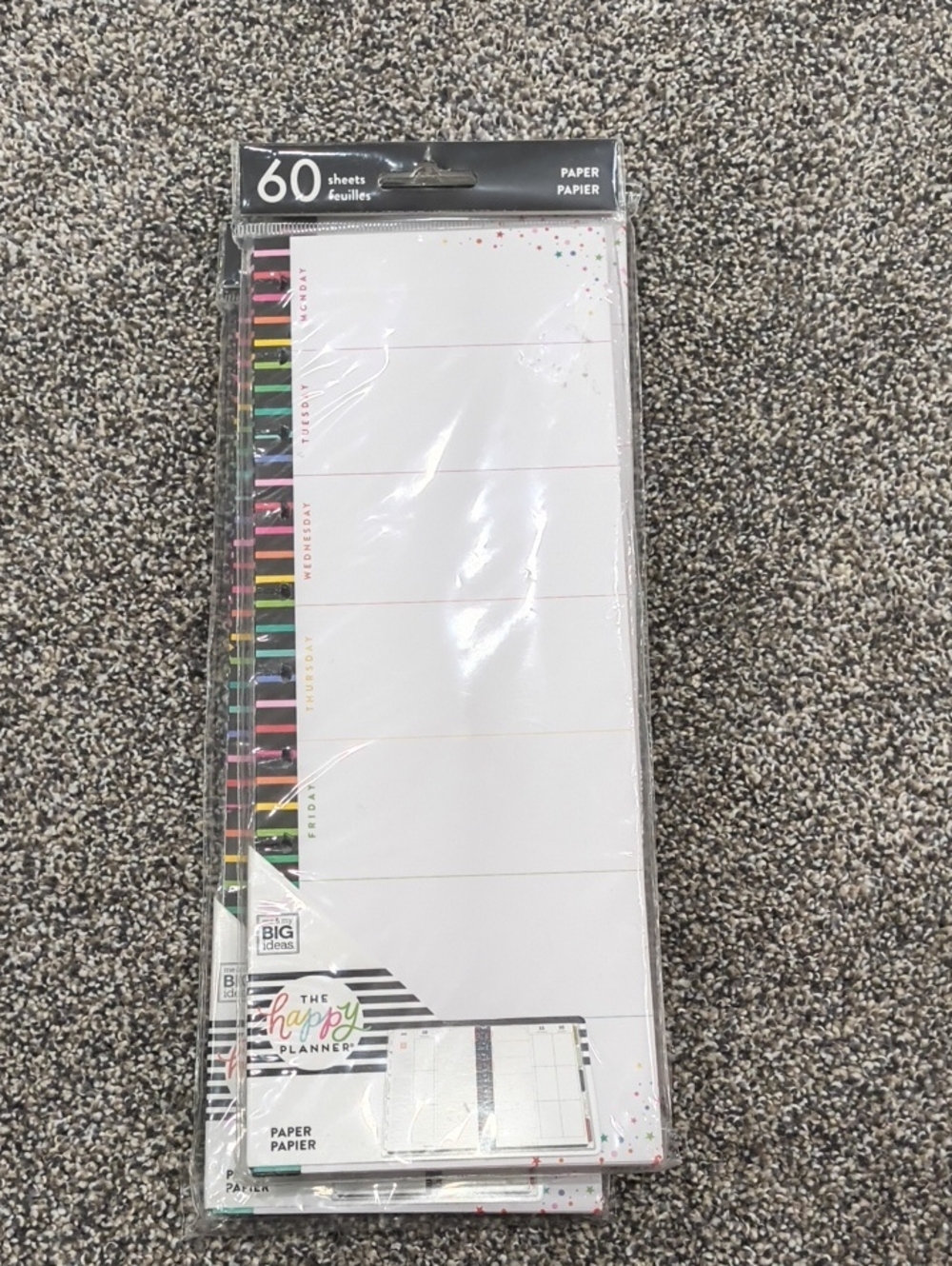Happy Planner BIG Half Sheet Schedule Filler Paper